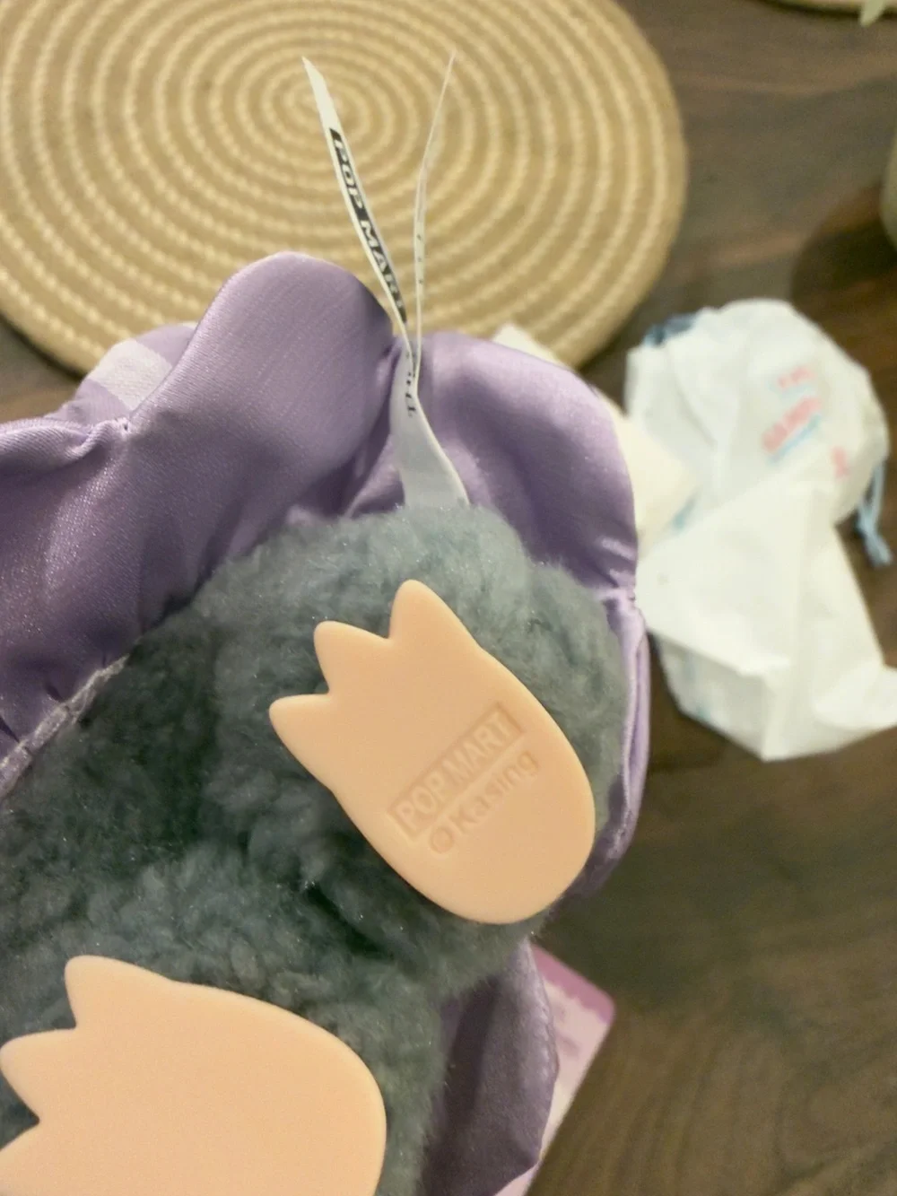 Pop Mart The Monsters x Hello Kitty and Friends Kuromi Gray Plush Keychain